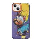 For iPhone 13 Cartoon Animal Graffiti PC + TPU Phone Case(Puppy) - 1