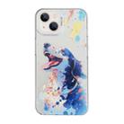 For iPhone 13 Cartoon Animal Graffiti PC + TPU Phone Case(Border Collie) - 1