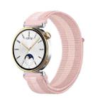 18mm Universal Nylon Loop Watch Band(Pink White Pink) - 1