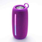 T&G TG663 Portable Colorful LED Wireless Bluetooth Speaker Outdoor Subwoofer(Purple) - 1