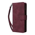 For Google Pixel 9 Pro Multifunctional Multi-Card Wallet Phone Leather Case(Wine Red) - 2