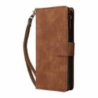 For Google Pixel 9 Pro Multifunctional Multi-Card Wallet Phone Leather Case(Brown) - 2