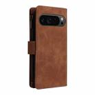 For Google Pixel 9 Pro Multifunctional Multi-Card Wallet Phone Leather Case(Brown) - 3