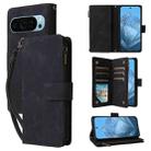 For Google Pixel 10 / 10 Pro Multifunctional Multi-Card Wallet Phone Leather Case(Black) - 1
