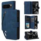 For Google Pixel 10 Pro XL Multifunctional Multi-Card Wallet Phone Leather Case(Blue) - 1