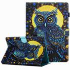 For 7 inch Painted Pattern Stitching Leather Tablet Case(Moonlight Eagle) - 1