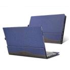 For Lenovo ThinkPad E15 Gen 3 Laptop Leather Anti-Fall Protective Case(Dark Blue) - 1