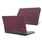 For Lenovo IdeaPad Slim 5i Gen 9 / Gen 8 14 inch Laptop Leather Shockproof Protective Case(Wine Red) - 1