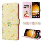 For Samsung Galaxy S24 Ultra 5G Bronzing Painting RFID Leather Case(Yellow Daisy) - 1