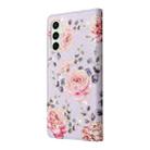 For Samsung Galaxy S24 FE 5G Bronzing Painting RFID Leather Case(Pastoral Rose) - 3