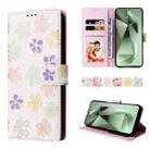 For Samsung Galaxy S24 FE 5G Bronzing Painting RFID Leather Case(Bloosoming Flower) - 1