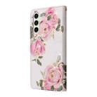For Samsung Galaxy S24 FE 5G Bronzing Painting RFID Leather Case(Rose Flower) - 3