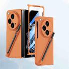 For OPPO Find N3 Integrated Skin Feel PC Phone Case with Pen / Pen Box(Orange) - 1