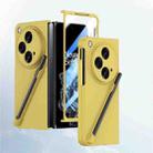 For OPPO Find N3 Integrated Skin Feel PC Phone Case with Pen / Pen Box(Yellow) - 1