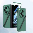 For OPPO Find N3 Integrated Skin Feel PC Phone Case with Pen / Pen Box(Green) - 1