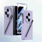 For OPPO Find N3 Integrated Skin Feel PC Phone Case with Pen / Pen Box(Purple) - 1