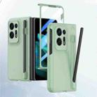 For OPPO Find N2 Integrated Skin Feel PC Phone Case with Pen / Pen Box(Light Green) - 1