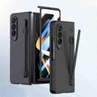 For Samsung Galaxy Z Fold4 5G Integrated Skin Feel PC Phone Case with Pen / Pen Box(Black) - 1