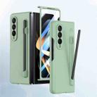 For Samsung Galaxy Z Fold4 5G Integrated Skin Feel PC Phone Case with Pen / Pen Box(Light Green) - 1