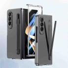 For Samsung Galaxy Z Fold4 5G Integrated Skin Feel PC Phone Case with Pen / Pen Box(Transparent) - 1