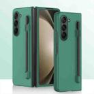 For Samsung Galaxy Z Fold5 5G Integrated Skin Feel PC Phone Case with Pen / Pen Box(Green) - 1