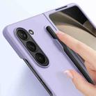 For Samsung Galaxy Z Fold6 Integrated Skin Feel PC Phone Case with Pen / Pen Box(Transparent) - 3