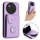 For Honor X60 Pro / X9c / Magic7 Lite Organ Card Bag Ring Holder PU Phone Case(Purple) - 2