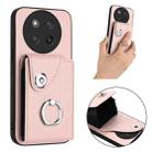 For Honor X60 Pro / X9c / Magic7 Lite Organ Card Bag Ring Holder PU Phone Case(Pink) - 2
