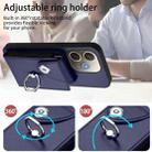 For OPPO A5 Energy / A5 Pro Global Organ Card Bag Ring Holder PU Phone Case(Blue) - 3