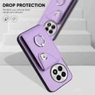 For OnePlus 13 5G Organ Card Bag Ring Holder PU Phone Case(Purple) - 3
