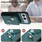 For OnePlus Nord 4 Organ Card Bag Ring Holder PU Phone Case(Green) - 3