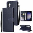 For Samsung Galaxy S24 5G 3-Card Slots Multifunctional Leather Phone Case(Blue) - 1