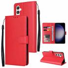 For Samsung Galaxy S24 5G Multifunctional Horizontal Flip Leather Phone Case with Three Card Slot(Red) - 1