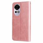 For Huawei nova 13 Pro Fashion Calf Texture Zipper Leather Phone Case(Rose Gold) - 3