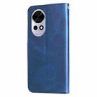 For Huawei nova 13 Pro Fashion Calf Texture Zipper Leather Phone Case(Blue) - 3