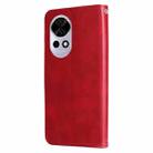 For Huawei nova 13 Pro Fashion Calf Texture Zipper Leather Phone Case(Red) - 3