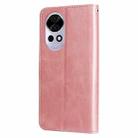 For Huawei nova 13 / nova 12 Fashion Calf Texture Zipper Leather Phone Case(Rose Gold) - 3