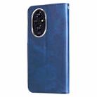 For Honor 200 Fashion Calf Texture Zipper Leather Phone Case(Blue) - 3