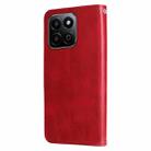 For Honor Play 60 Plus Fashion Calf Texture Zipper Leather Phone Case(Red) - 3