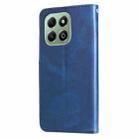 For Honor X6b Fashion Calf Texture Zipper Leather Phone Case(Blue) - 3