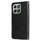 For Honor X6b Fashion Calf Texture Zipper Leather Phone Case(Black) - 3