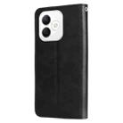 For Honor X60i Fashion Calf Texture Zipper Leather Phone Case(Black) - 3