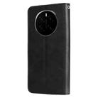 For Honor Magic7 Fashion Calf Texture Zipper Leather Phone Case(Black) - 3