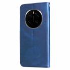 For Honor Magic7 Pro Fashion Calf Texture Zipper Leather Phone Case(Blue) - 3