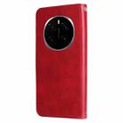 For Honor Magic7 Pro Fashion Calf Texture Zipper Leather Phone Case(Red) - 3