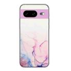 For Google Pixel 8 Hollow Marble Pattern TPU Phone Case(Pink) - 1