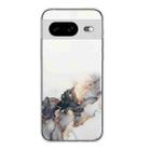 For Google Pixel 8 Hollow Marble Pattern TPU Phone Case(Black) - 1