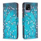 For TCL 40 SE Colored Drawing Pattern Leather Phone Case(Plum Blossom) - 1