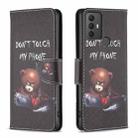 For TCL 305 / 306 / 30 SE Colored Drawing Pattern Leather Phone Case(Bear) - 1