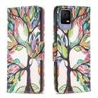 For TCL 405 Colored Drawing Pattern Leather Phone Case(Tree Life) - 1